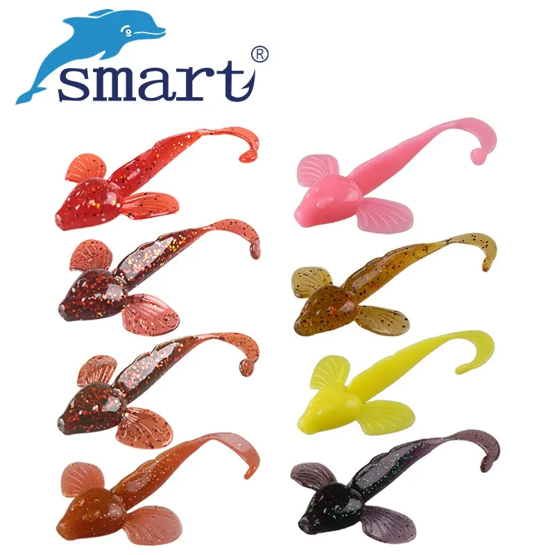 Smart 12 pièces Appâts De Pêche 80mm 4.6g Artificielle Baists Têtard Doux Pêche Pêche Par Leurre Articulos De Pesca Wobbler (lot de 2)