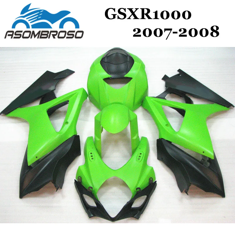 7 бесплатных подарков комплект обтекателей moded для Suzuki GSXR1000 07 08 зелено | Полные комплекты обтекателей -32835803587
