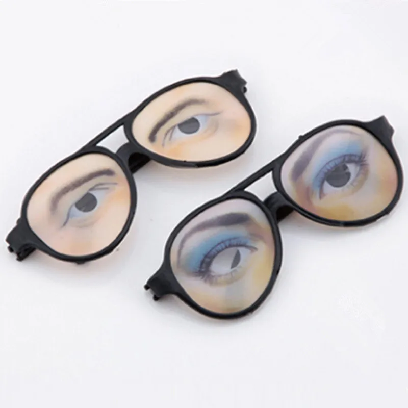 

Halloween Cosplay Plastic Funny Prank Joke Eye Glasses Costume Party Eyes Mask Toy for Birthday Party Christmas April Fools' Day