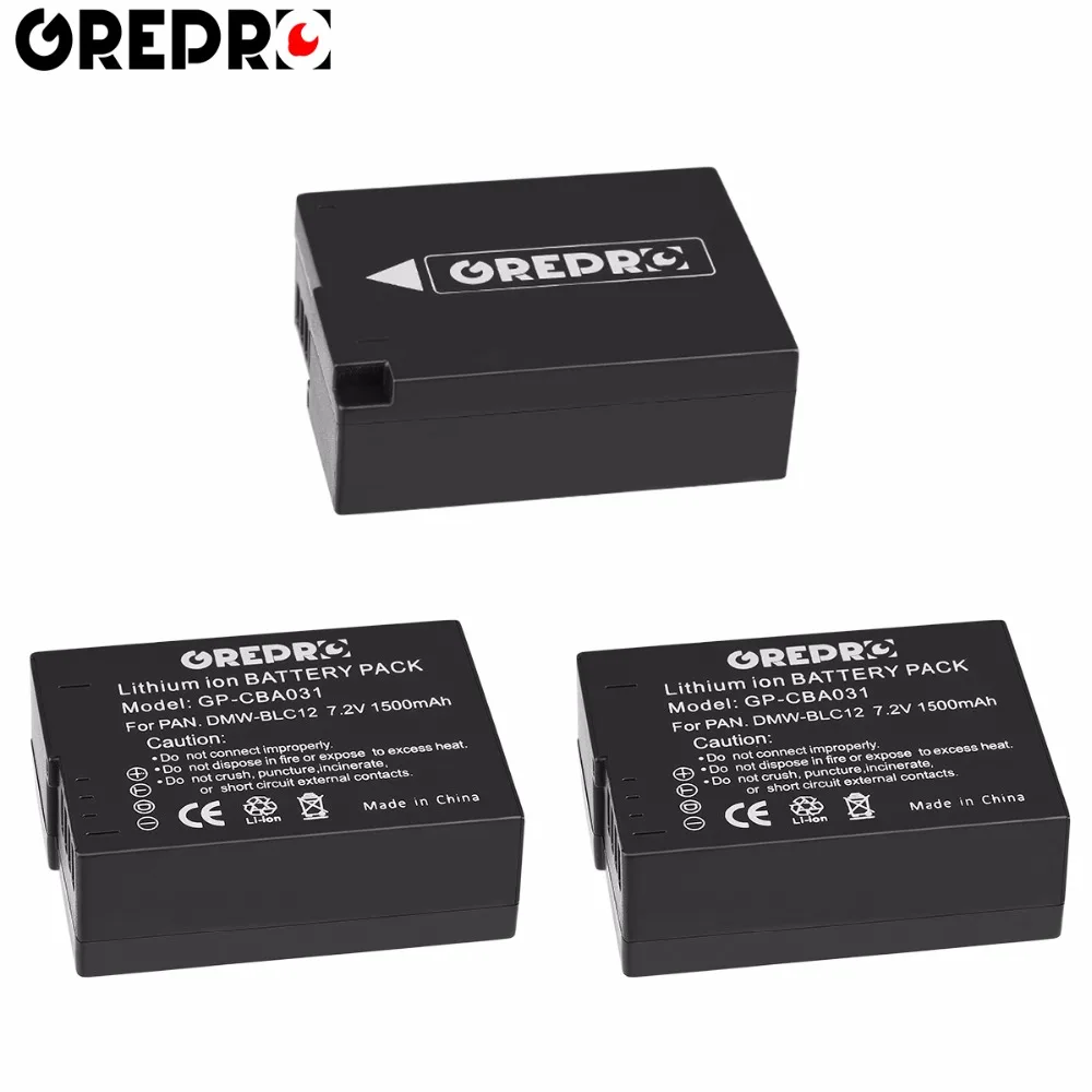

1500mAh DMW-BLC12 DMWBLC12 DMW-BLC12e DMWBLC12e BLC12 Battery for Panasonic FZ1000,FZ200,FZ300,G5,G6,G7,GH2,G5K,GX8,GH2S,GH2K