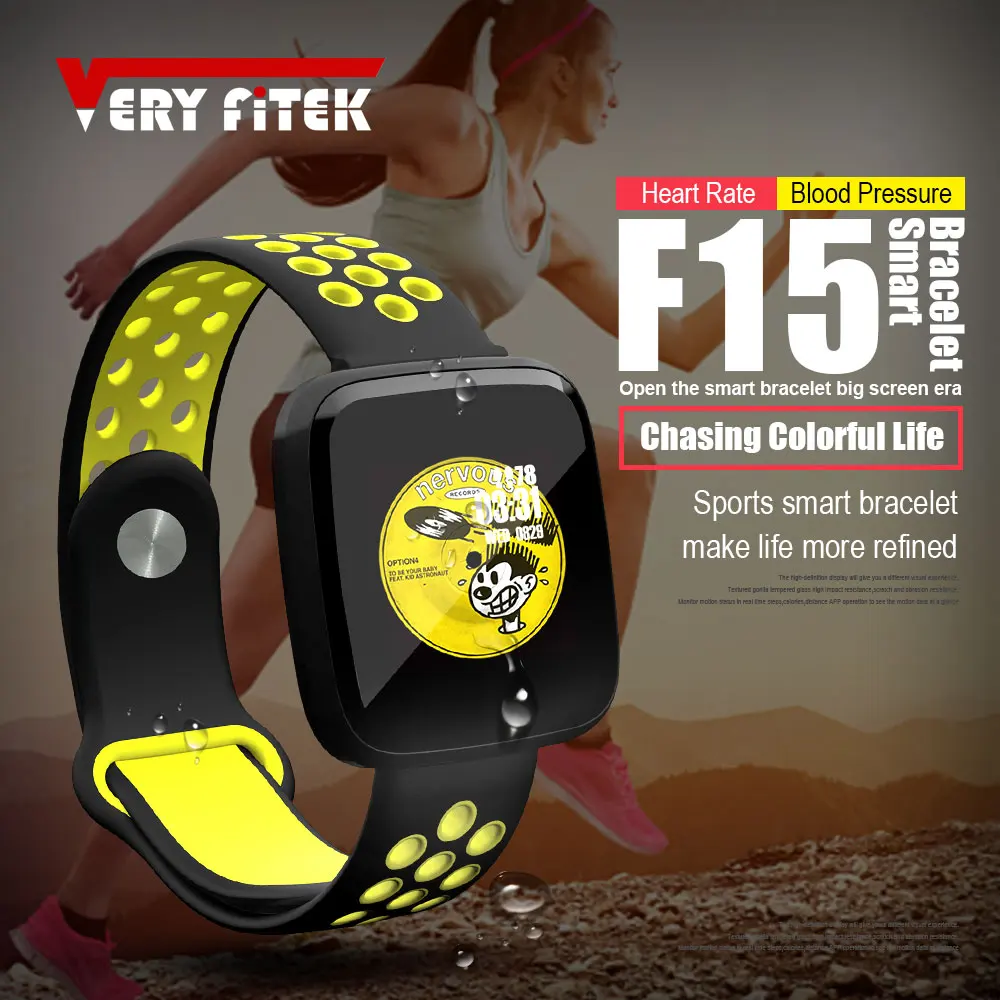 

VERYFiTEK F15 Smart Wristband Watch Blood Pressure Oxygen Customize Watch Dial Fitness Tracker Heart Rate Monitor Smart Bracelet