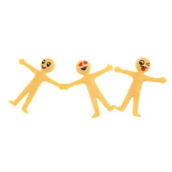 10 шт. Прохладный новый желтый улыбка Эластичный Для мужчин для детей кукла Улыбка Выражение Vent игрушки декомпрессия игрушки куклы