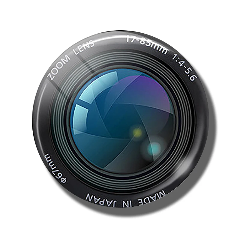 PACK OF 1 Объектив камеры 30 мм магнит на холодильник фото фотографа подарок стекло кабошон, магнитные наклейки на холодильник Примечание держатель украшения дома - Цвет: PACK OF 1