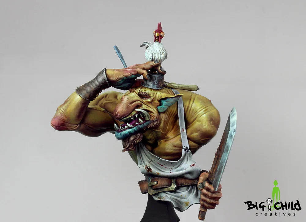 [Loong Way Miniatures] Большие Детские Creatives chiken quest бюст миниатюрные из полимерной смолы