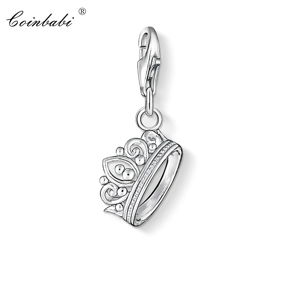 

Charm Pendant Princess Crown,2018 Fashion Jewelry Trendy Real Authentic 925 Sterling Silver Gift For Women Fit Bracelet