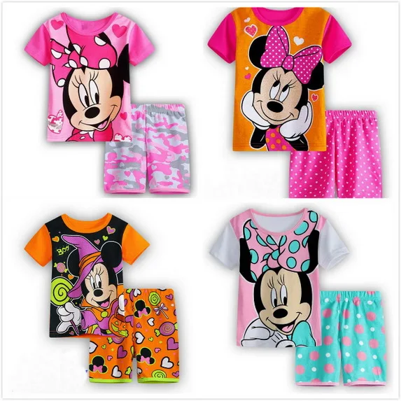 

Boys Girl Pijamas Kids Set Enfant Sleepwear Children's Pyjamas Clothing Sets Kid Pajamas 2-7 Years summer Cartoon Pyjama D70