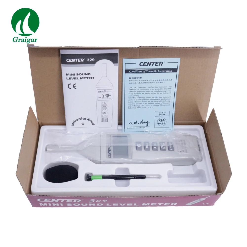 

CENTER-329 Digital Sound Level Meter Frequency Range 125Hz to 80KHz