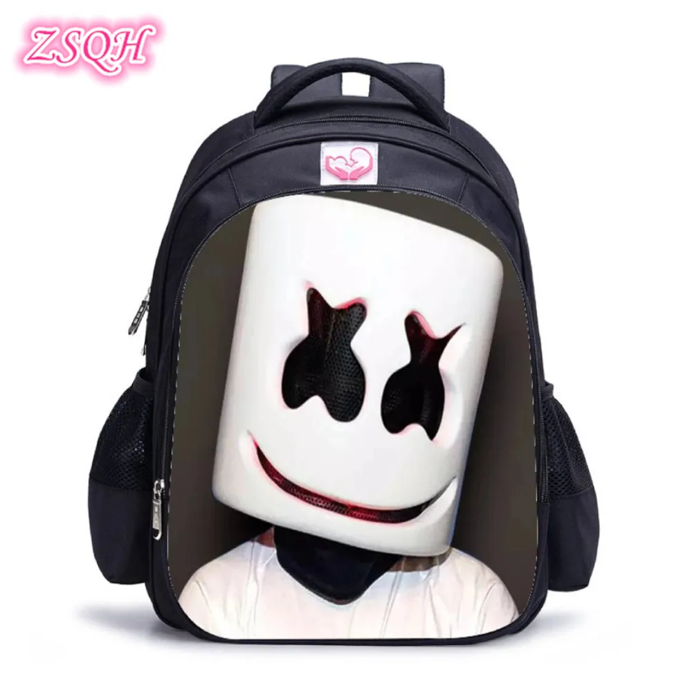 DJ Marshmello рюкзаки битва Ройал школьные сумки косплей костюм реквизит для детей