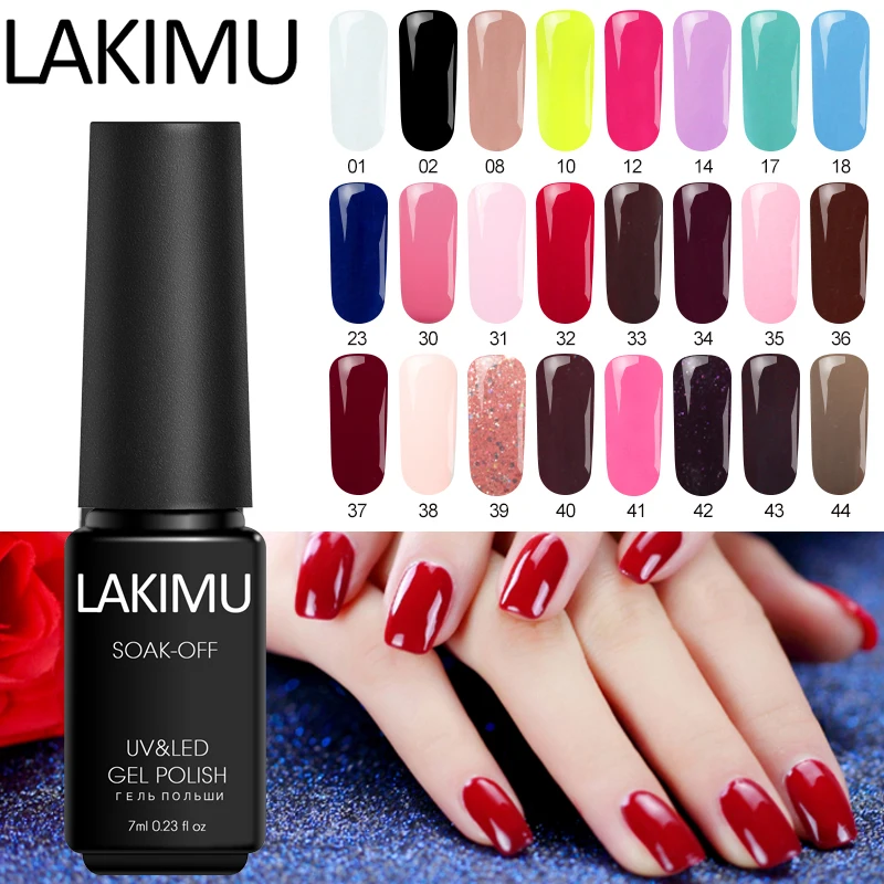 Lakimu Новый 24 Цвета УФ гель для ногтей отмачиваемый лак от белого Гибридный праймер