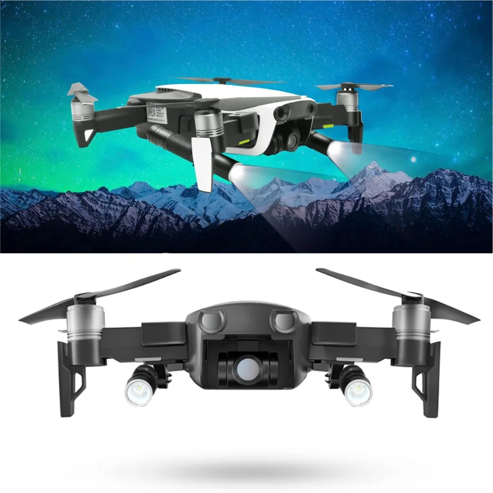 2PCS DJI MAVIC AIR Drone Night Flying LED Bulb 30 Degree Adjustable