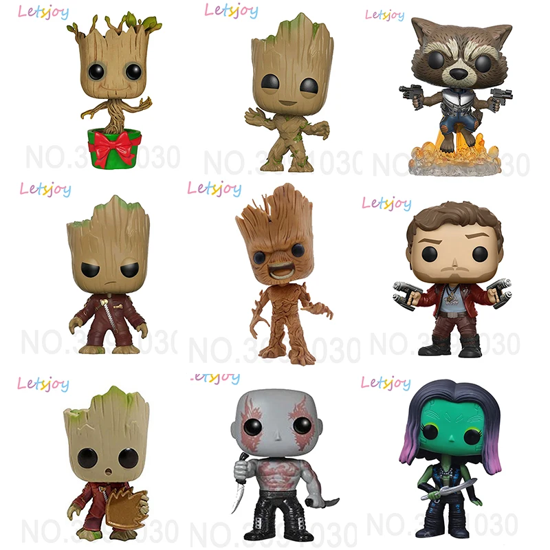 

letsjoy free shipping pop horse Avenger Justice league guardians of THE galaxy 2 tree man model plant Flower car decorat