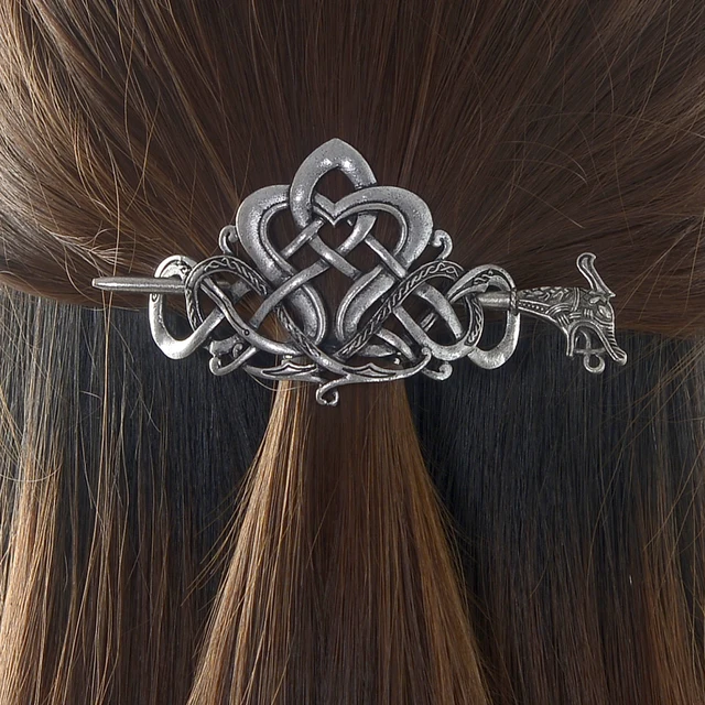 Viking Dragon Hair Hairpins Clips Norse Viking Hair Accessories Slide