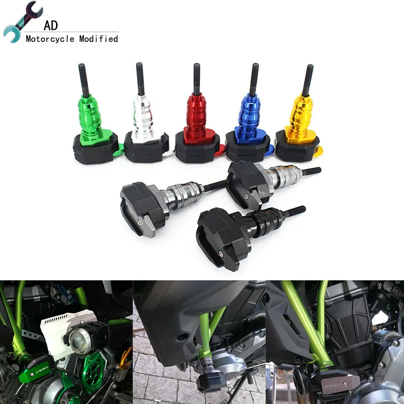 One Pair Frame Sliders For Kawasaki Z650 2017 Moto Crash Falling Protector Pads Protection Motorcycle Accessories цена One Pair Frame Sliders For Kawasaki Z650 2017 Moto Crash Falling Protector Pads Protection Motorcycle Accessories цены онлайн