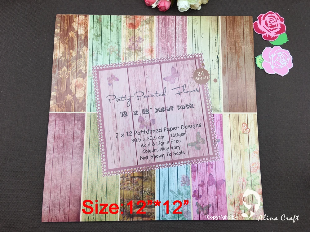 

24 sheets 12"X12" patterned paper Scrapbooking paper pack handmade craft paper craft Background pad