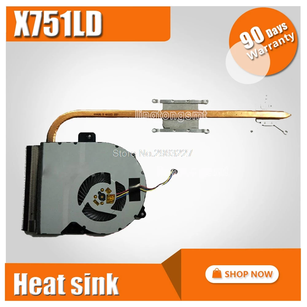 Радиатор охлаждения для ноутбука For Asus X751MA X751MD K751M A751M X751M K751L X751L X751LK|heatsink cooler|heat