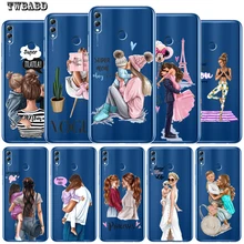 Модный супер мама папа девочка детский чехол для телефона для huawei P30 Lite P30 Pro P20 Lite P8Lite P9Lite P Smart мягкий прозрачный Etui