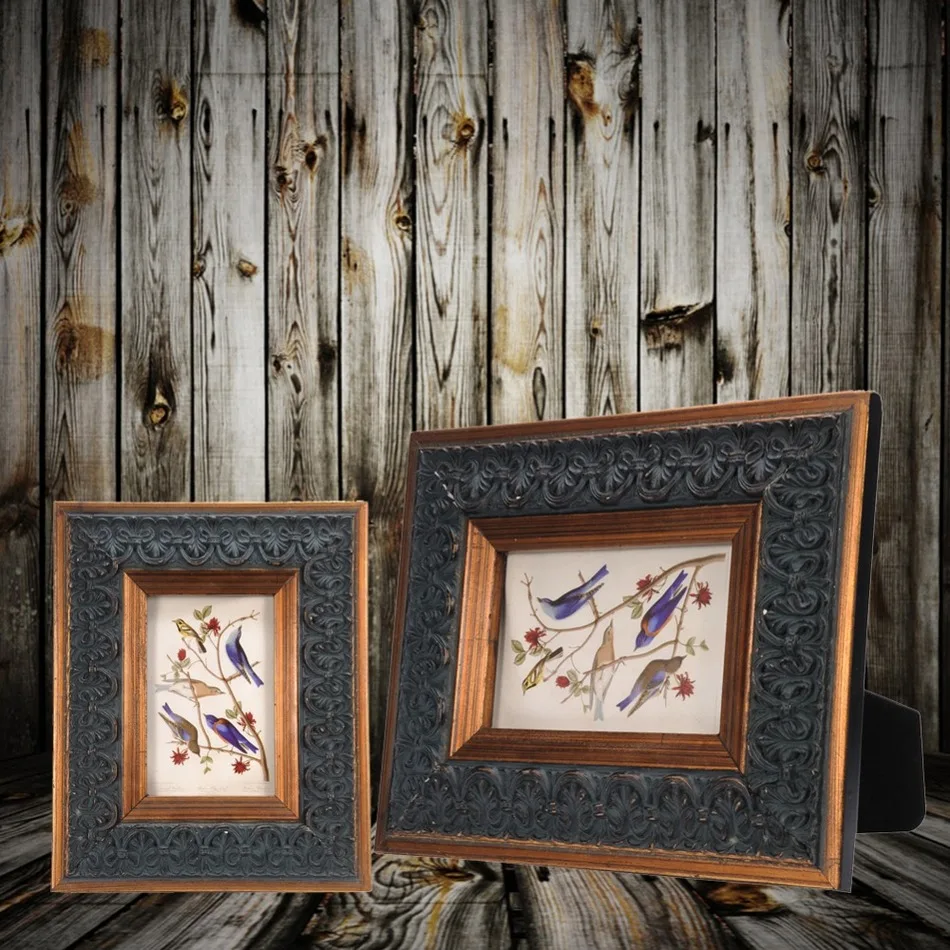 

New Arrival Wood Wall Table Frame Artifacts Window Decor Wooden Retro Frame for Home Decoration porta retrato moldura