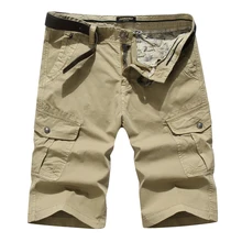 Мужские шорты высокого качества военные Короткие штаны мужские хлопок Твердые Jogger мужские повседневные пляжные шорты мужские шорты