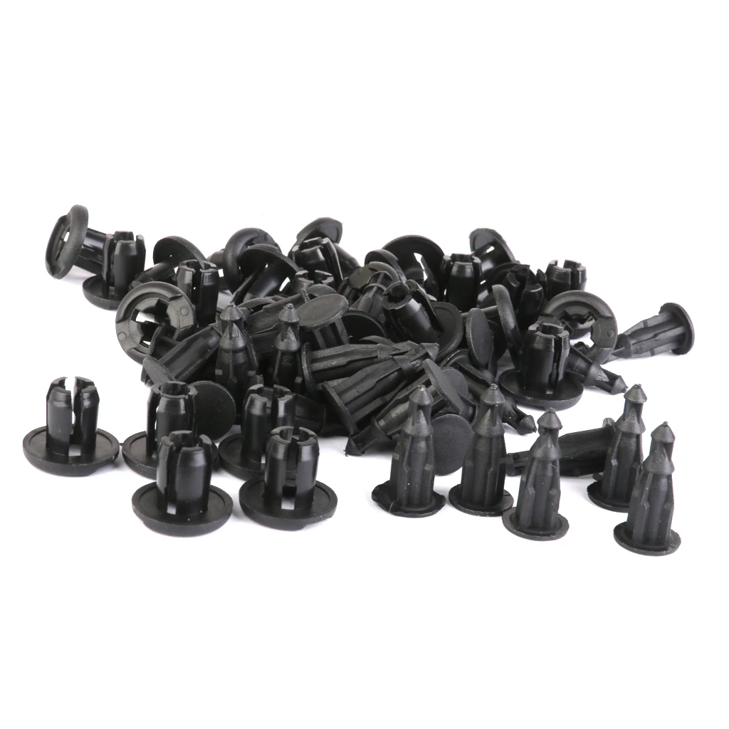 Nylon Push-Type Rivet Bumper Fender Clips for Honda 91503-SZ3-003 30Pcs High Quality Nylon