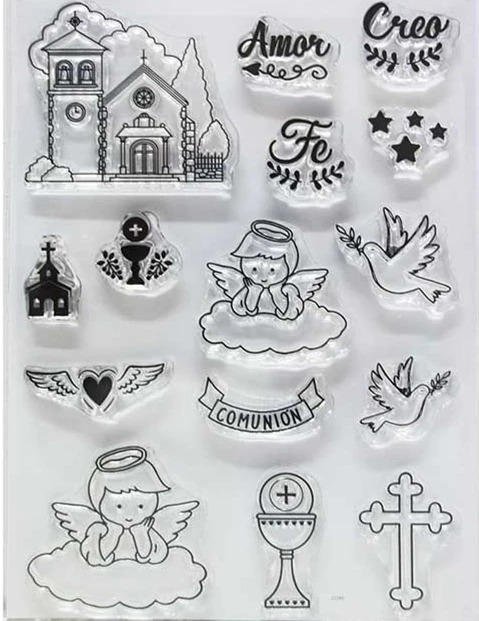 Spanish stamp Clear Stamp for Scrapbooking Transparent Silicone Rubber DIY Photo Album Decor 161 clear stamps clear rubber stamps
