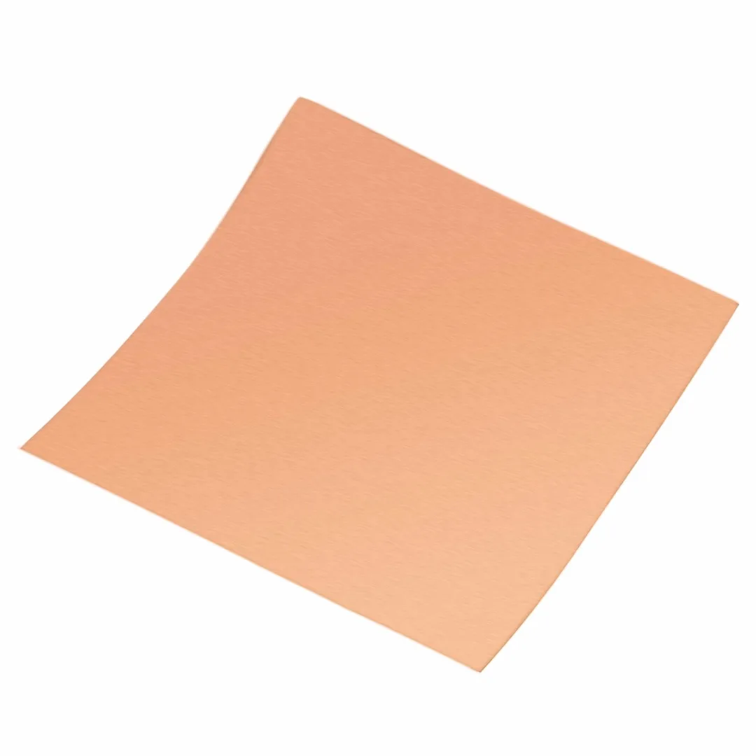 1pc  100x100mm Copper Cu Sheet Thin Metal Foil Roll 0.1mm Thickness High Purity For Welding and Brazing