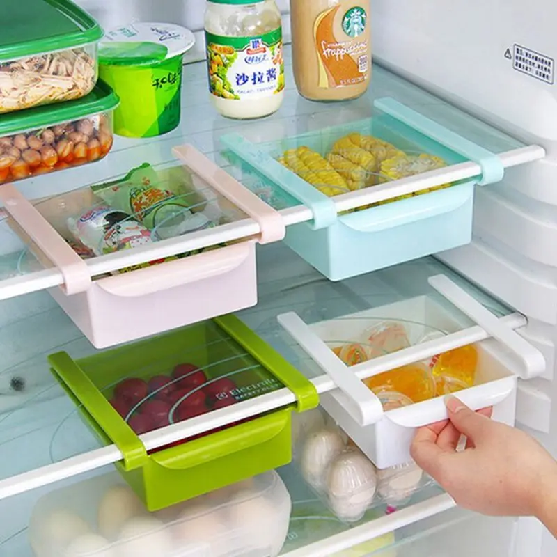 Pull out storage refrigerator fresh glove box 4 color optionsin