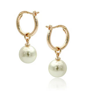 

shitou 00394 Gold plated dangle pearl earrings discount 40%