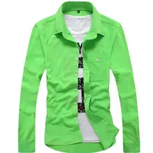 Рубашка кардиган осень популярные модели тонкий вельвет Разноцветные Детские футболки Новая мода должна-воротник рубашки 112927