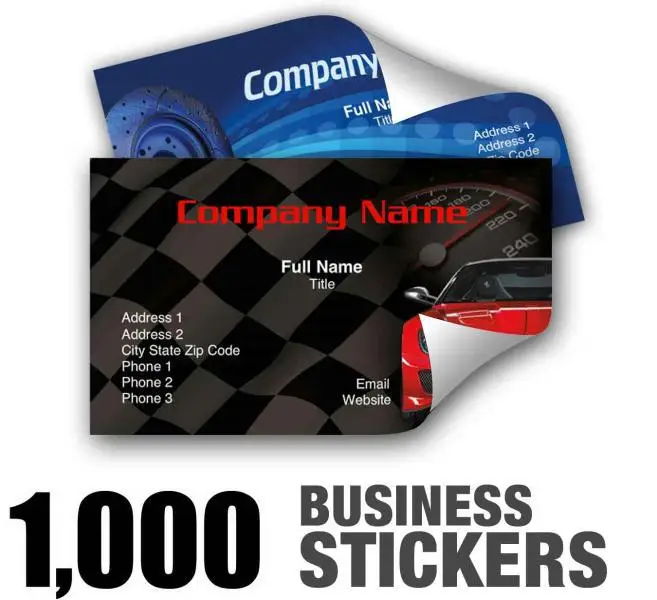 business card and sticker printing