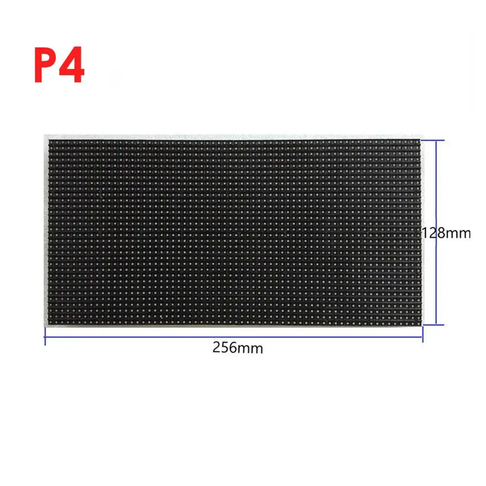 

Lowest price cheapest rgb led matrix module p4 128mm x 256mm, fixing type rental type led display module price p3 p4 p5