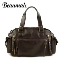 Beaumais 2017 Heißer Verkauf Vintage männer Reisetaschen Niet Casual Mannkurierbeutel Qualität Pu Leder Marke Männer Handtaschen BG036