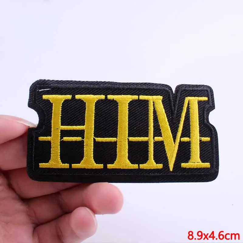 Punk Biker Patch Iron on Patches On Clothes Embroidered Letter Patches For Clothing Star Wars Patches Accessories Badges F