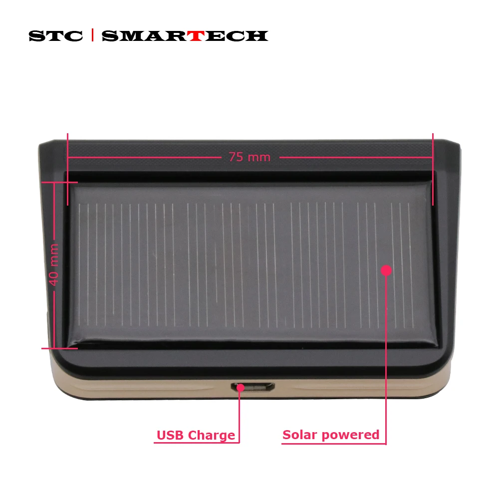 SMARTECH TPMS автомобильная система мониторинга давления в шинах солнечной энергии, датчик давления в шинах и приемник ЖК-дисплея с голосПредупреждение