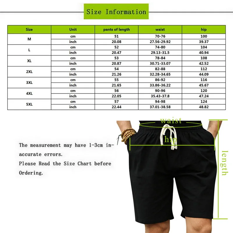 Летние искусственные хлопчатобумажные шорты мужские повседневные шорты удобные домашние шорты мужские однотонные шорты большие размеры 5XL пляжные шорты