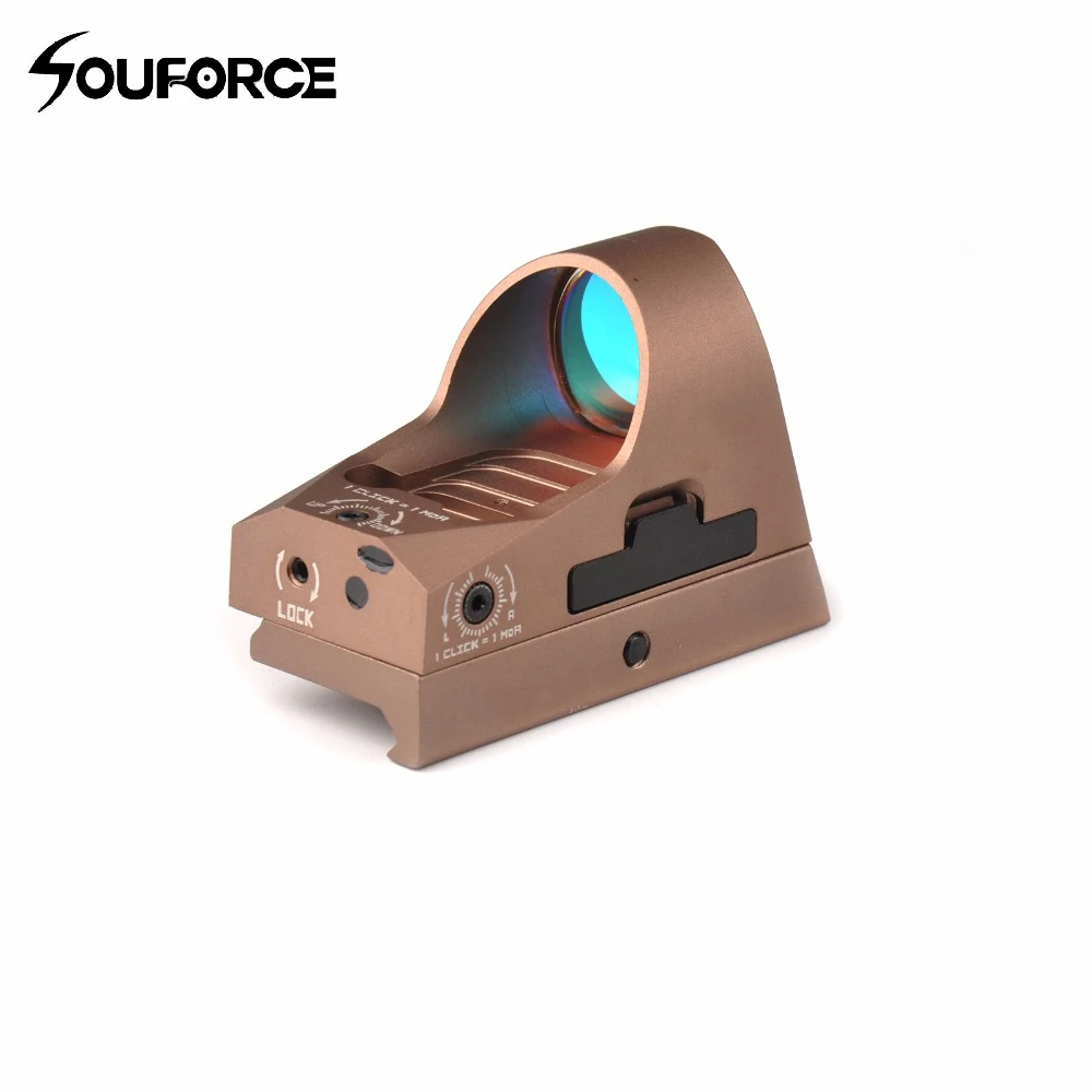 

Orginal Mini Reflex Sight 3 MOA Reticle Red Dot Sight Scope with 1913 Mount and QD Mount For Airsoft Hunting Rifle