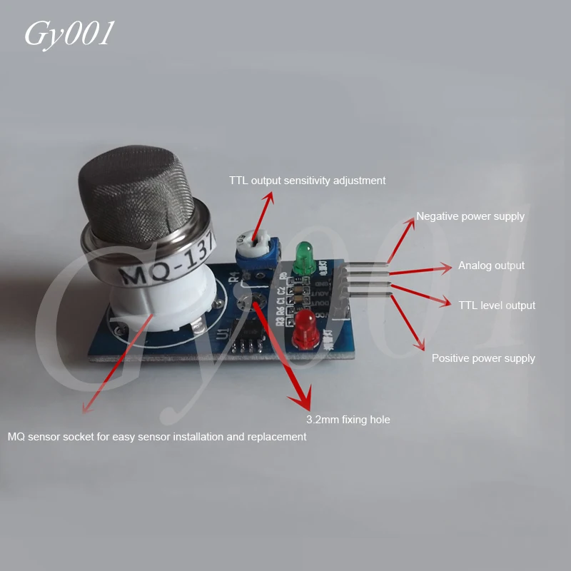 MQ137 модуль датчика аммиака NH3 Модуль обнаружения|Аксессуары для