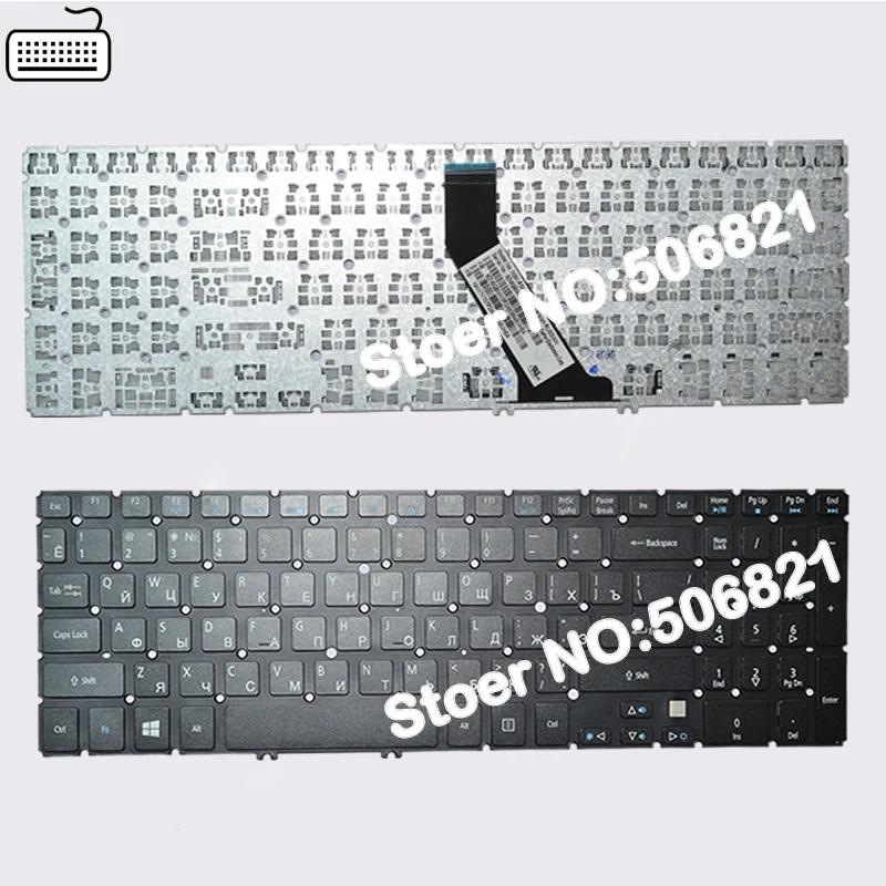 Русская клавиатура JIGU для Acer Aspire V5 531 531G 551 551G 571 571P 531P RU/Россия черная с