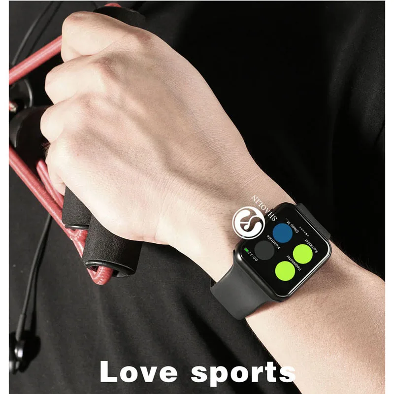 Умные часы серии 4 для Apple 42 мм Smartwatch фитнес-трекер Шагомер активности браслет датчик сердечного ритма(красная кнопка