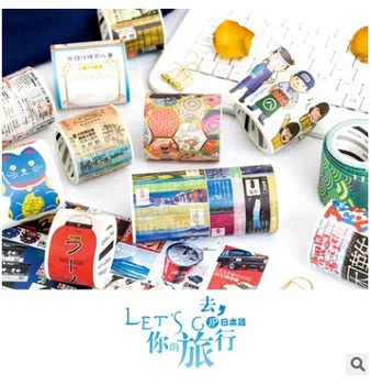 

16PCS/LOT go to your trip to Japan paper decorative tape masking tape washi tape