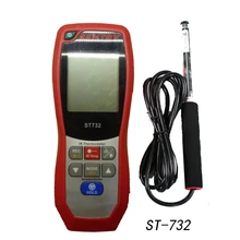 ST-732 портативный вентиляционный горячий проволочный термометр Анемометр