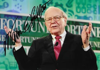 

Warren Buffett autographed signed photo 5*7 inches authentic freeshipping 032018aa