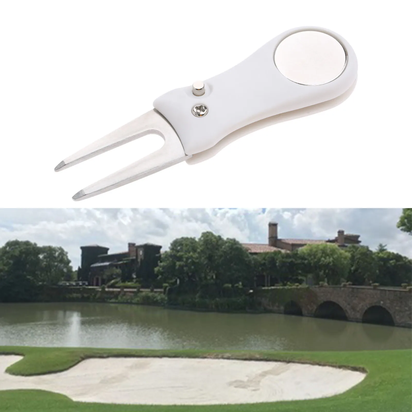 Buy PP+Steel Golf Divot Repair Switchblade Tool Pitch