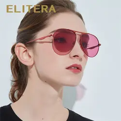 ELITERA модный дизайн пилотные очки Для женщин сплав овальные линзы классический вождения взрослых солнцезащитные очки UV400