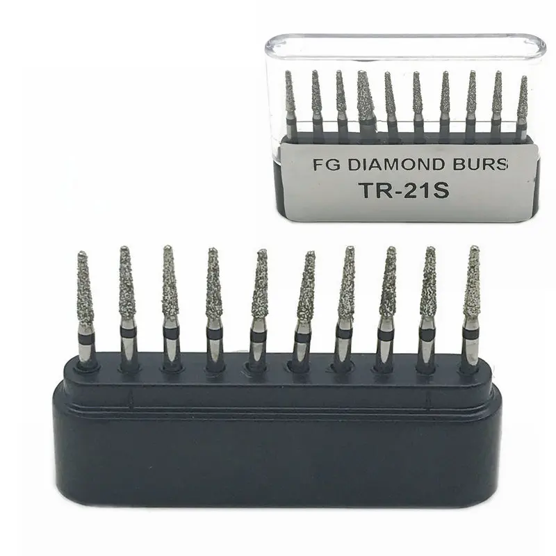 

10pc/Boxes Dental Diamond Burs Drill Dental Burs Dia-burs for High Speed Handpieces Super Coarse Dentist Tools