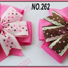 Новейший 500 шт 4," Большой Abby бутик бант волосы популярный заколки для волос