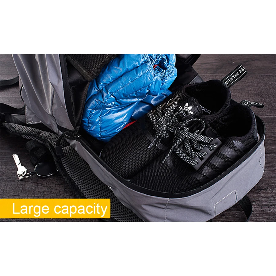 Светоотражающий рюкзак для мужчин и женщин, водонепроницаемая Светоотражающая сумка для альпинизма, легкая сумка для кемпинга, походов, путешествий, спорта на открытом воздухе, поясная сумка