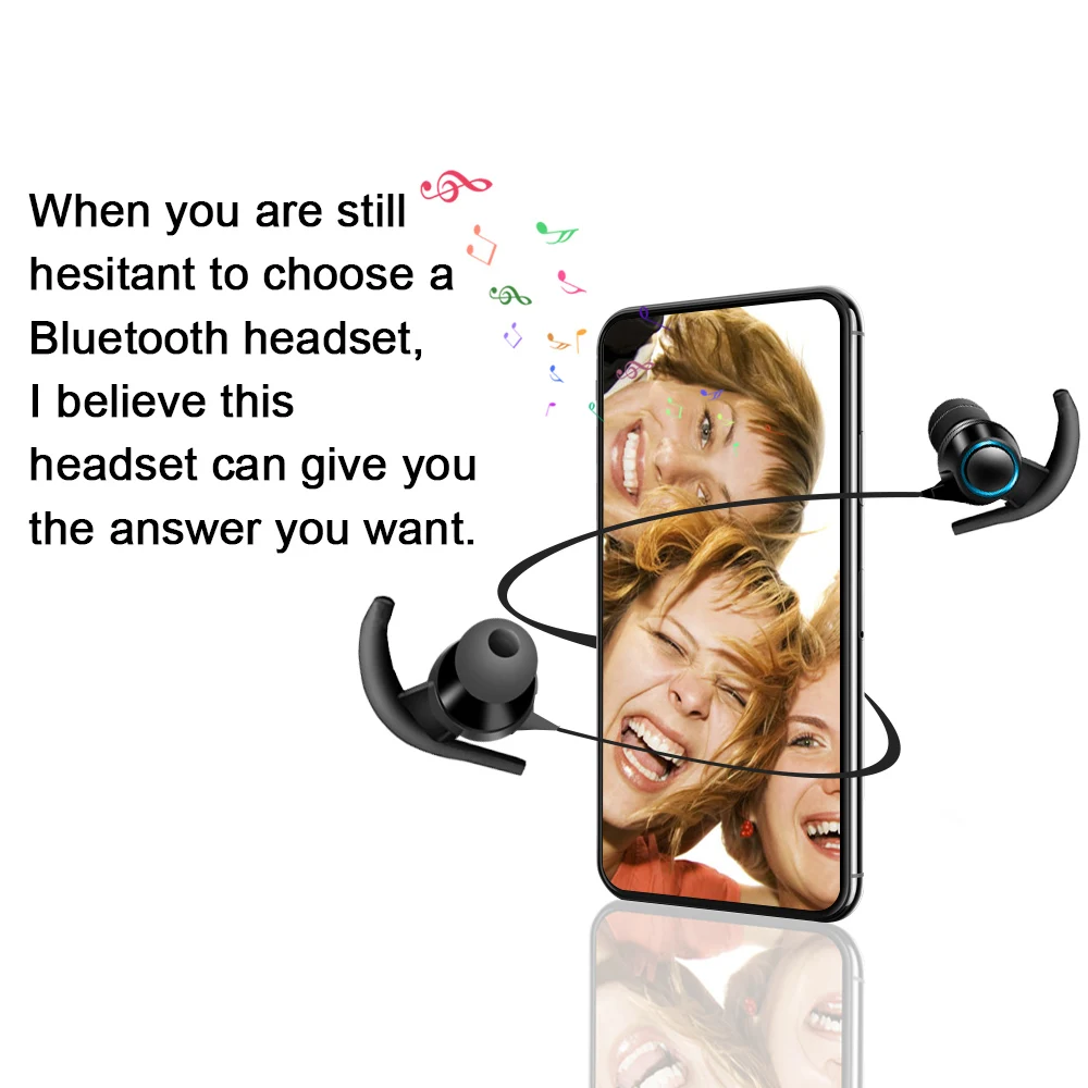 Новые QH01 Bluetooth V4.1 наушники с микрофоном беспроводные наушники спортивные IPX4 наушники стерео гарнитура для iPhone Xiaomi HUawei