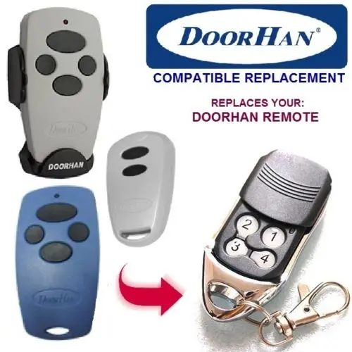 

5pcs DOORHAN Replacement Rolling Code Remote Control Transmitter Gate Key Fob with battery high quality