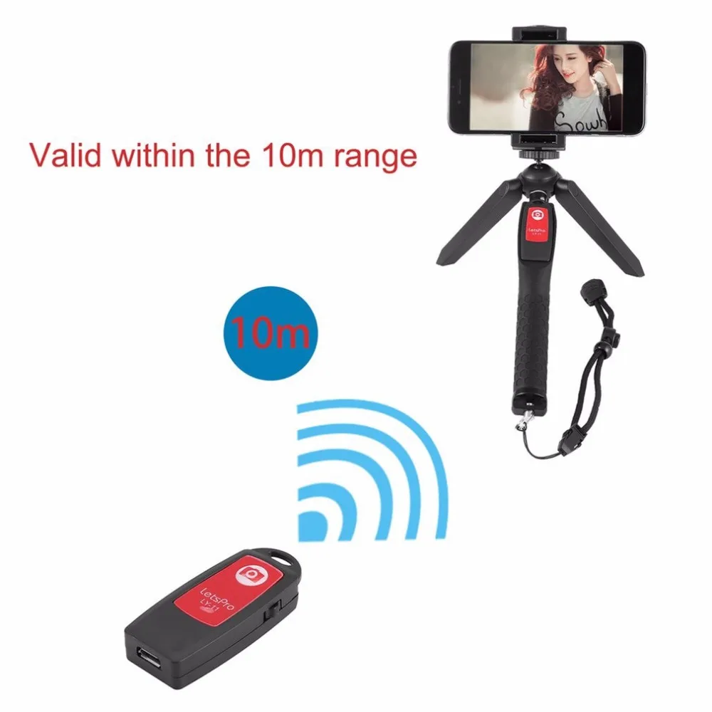 

Selfie Stick Tripod Stand 4 in 1 Extendable Monopod Wireless Shooting Phone Mount Tripod Sports Camera Bracket with 10M Range