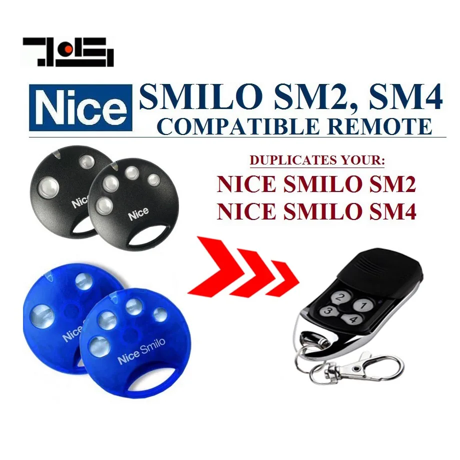 

High quality and favorable price! Nice SMILO SM2,SMILO SM4 replacement garage door remote control free shipping